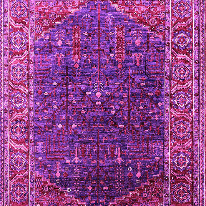 Machine Washable Oriental Pink Industrial Rug, wshurb2323pnk