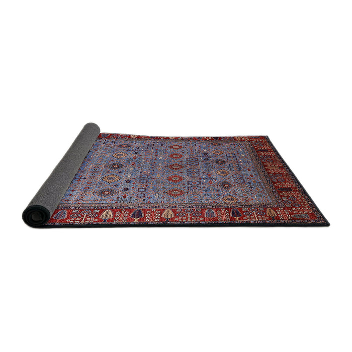 Sideview of Mid-Century Modern Red Oriental Rug, urb2324
