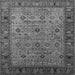 Square Machine Washable Oriental Gray Industrial Rug, wshurb2324gry