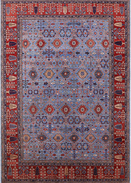 Mid-Century Modern Red Oriental Rug, urb2324