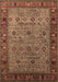 Machine Washable Oriental Brown Industrial Rug, wshurb2324brn