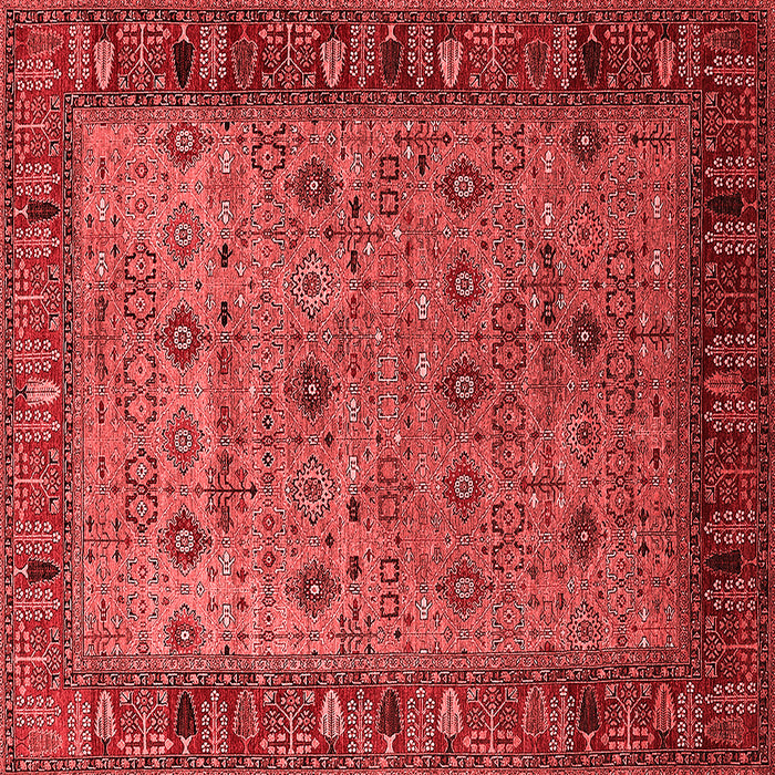 Machine Washable Oriental Red Industrial Rug, wshurb2324red