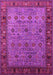 Machine Washable Oriental Pink Industrial Rug, wshurb2324pnk