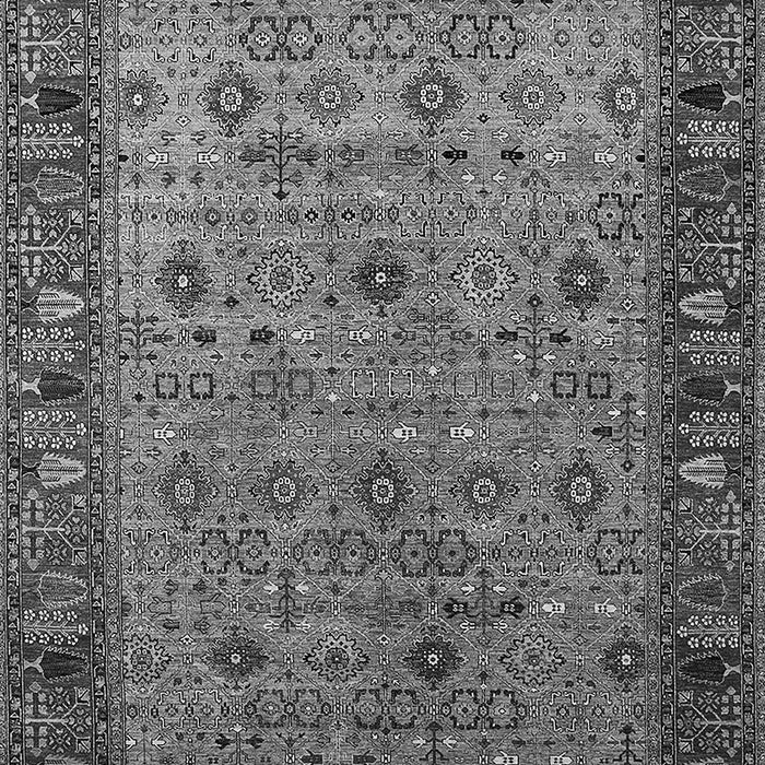 Machine Washable Oriental Gray Industrial Rug, wshurb2324gry