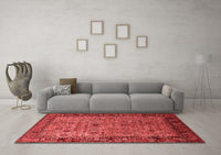 Machine Washable Oriental Red Industrial Rug, wshurb2324red