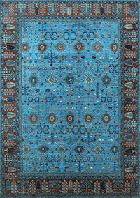 Oriental Light Blue Industrial Rug, urb2324lblu