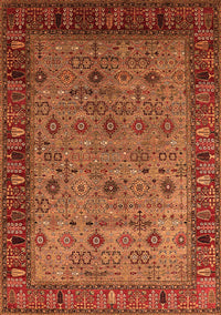 Oriental Orange Industrial Rug, urb2324org