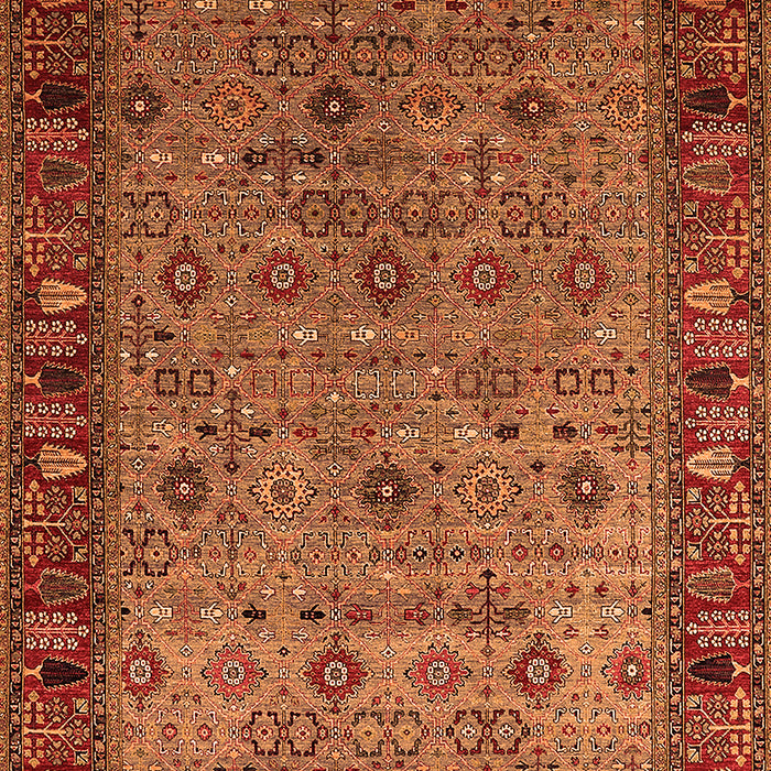 Oriental Orange Industrial Rug, urb2324org