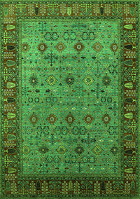 Oriental Green Industrial Rug, urb2324grn