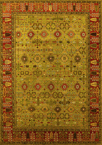 Oriental Yellow Industrial Rug, urb2324yw