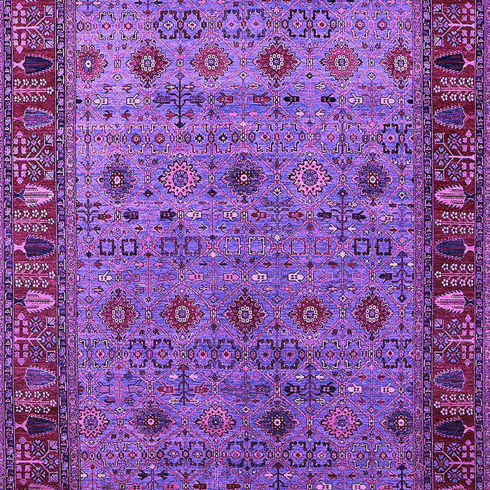 Machine Washable Oriental Purple Industrial Area Rugs, wshurb2324pur