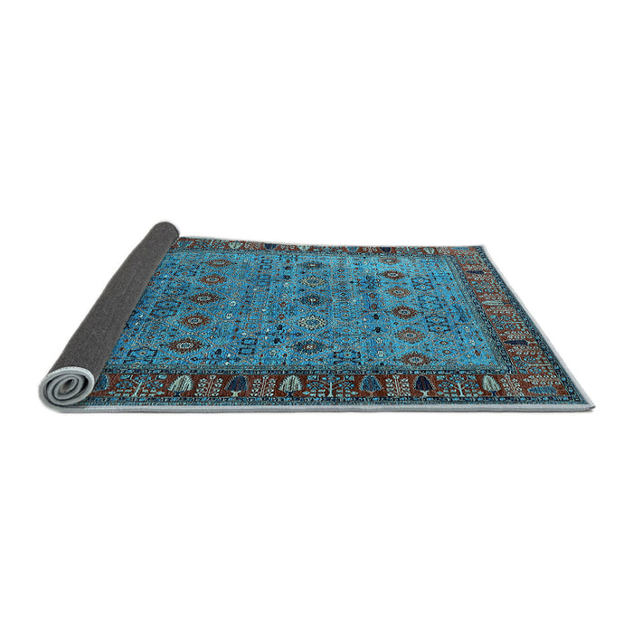 Sideview of Oriental Light Blue Industrial Rug, urb2324lblu