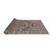 Sideview of Mid-Century Modern Rosy Brown Pink Oriental Rug, urb2325