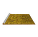 Sideview of Machine Washable Oriental Yellow Industrial Rug, wshurb2325yw