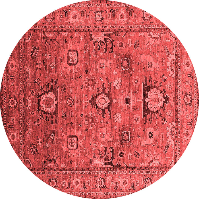 Machine Washable Oriental Red Industrial Rug, wshurb2325red