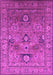 Machine Washable Oriental Pink Industrial Rug, wshurb2325pnk
