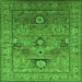 Square Oriental Green Industrial Rug, urb2325grn