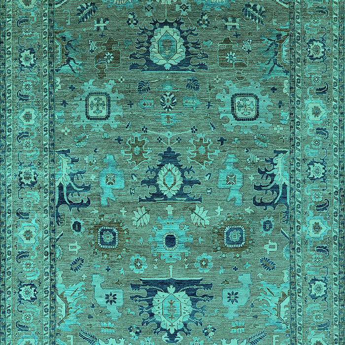 Oriental Turquoise Industrial Rug, urb2325turq