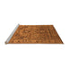 Sideview of Machine Washable Oriental Orange Industrial Area Rugs, wshurb2325org