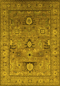 Oriental Yellow Industrial Rug, urb2325yw