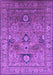 Machine Washable Oriental Purple Industrial Area Rugs, wshurb2325pur