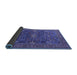 Sideview of Oriental Blue Industrial Rug, urb2326blu