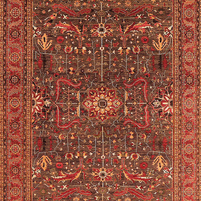 Oriental Orange Industrial Rug, urb2326org