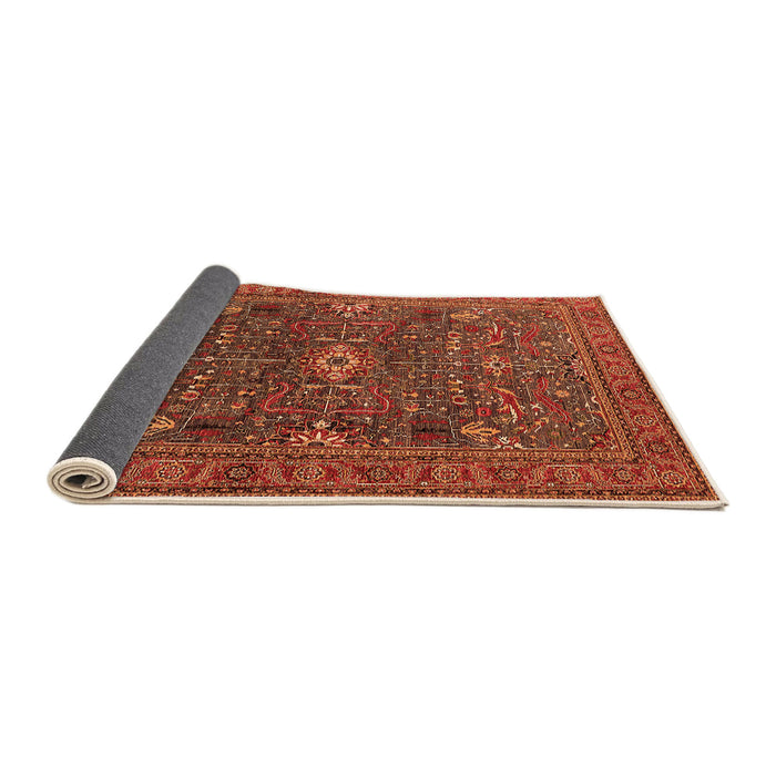 Sideview of Oriental Orange Industrial Rug, urb2326org