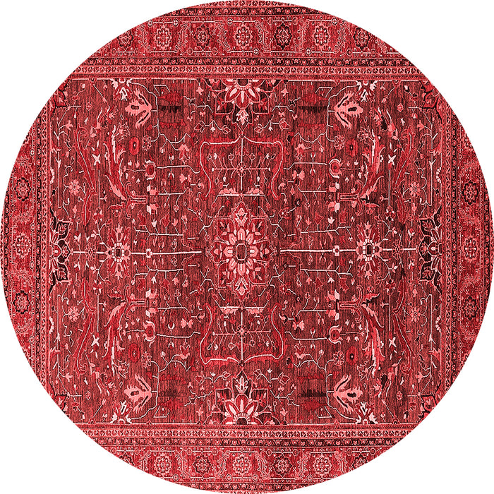 Machine Washable Oriental Red Industrial Rug, wshurb2326red