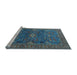 Sideview of Machine Washable Oriental Light Blue Industrial Rug, wshurb2326lblu