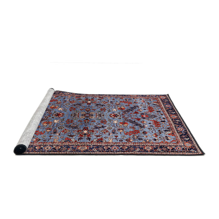 Sideview of Machine Washable Industrial Modern Dark Gray Rug, wshurb2327