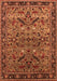 Oriental Orange Industrial Rug, urb2327org