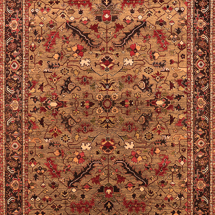 Oriental Orange Industrial Rug, urb2327org