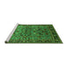 Sideview of Machine Washable Oriental Green Industrial Area Rugs, wshurb2327grn