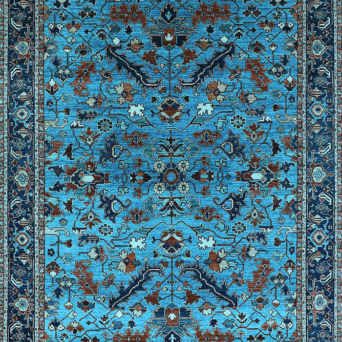 Oriental Light Blue Industrial Rug, urb2327lblu
