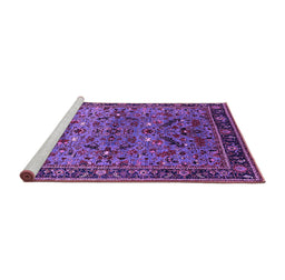 Sideview of Machine Washable Oriental Purple Industrial Area Rugs, wshurb2327pur