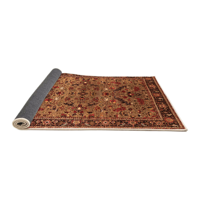 Sideview of Oriental Orange Industrial Rug, urb2327org