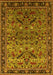 Oriental Yellow Industrial Rug, urb2327yw