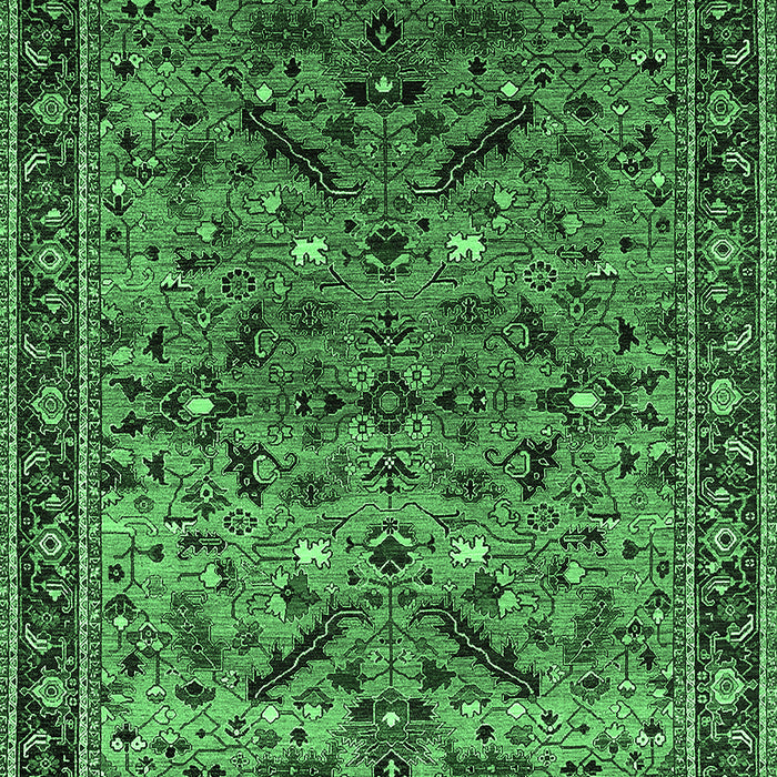 Oriental Emerald Green Industrial Rug, urb2327emgrn