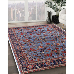 Machine Washable Industrial Modern Dark Gray Rug in a Family Room, wshurb2327