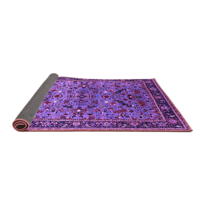 Sideview of Oriental Purple Industrial Rug, urb2327pur