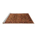 Sideview of Machine Washable Oriental Orange Industrial Area Rugs, wshurb2327org