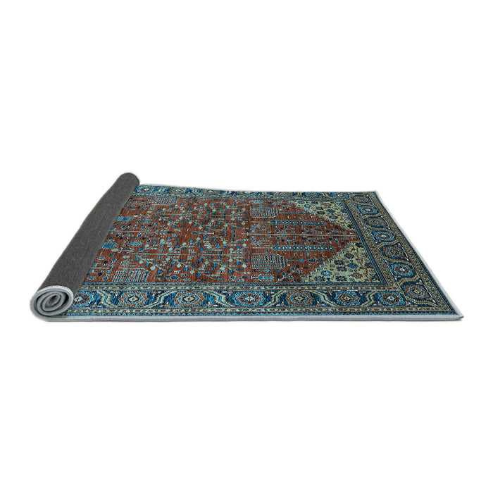 Sideview of Oriental Light Blue Industrial Rug, urb2328lblu