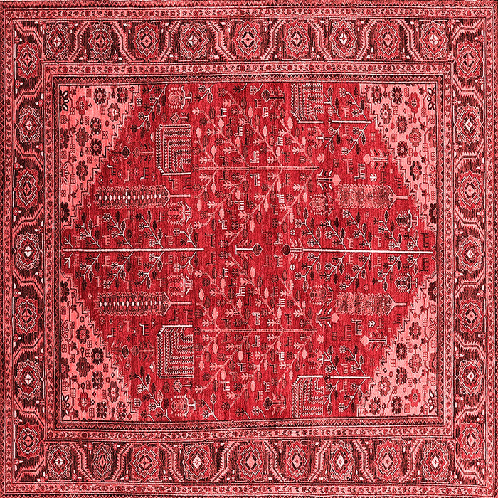 Machine Washable Oriental Red Industrial Rug, wshurb2328red