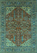 Oriental Turquoise Industrial Rug, urb2328turq