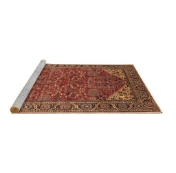 Sideview of Machine Washable Oriental Brown Industrial Rug, wshurb2328brn