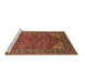 Sideview of Machine Washable Oriental Brown Industrial Rug, wshurb2328brn