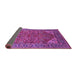 Sideview of Oriental Purple Industrial Rug, urb2328pur