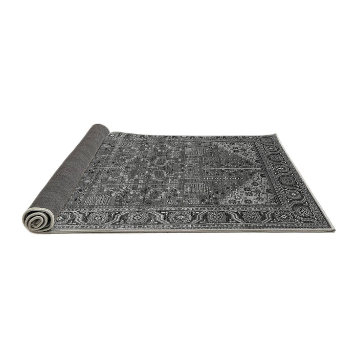 Sideview of Oriental Gray Industrial Rug, urb2328gry