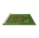 Sideview of Machine Washable Oriental Green Industrial Area Rugs, wshurb2328grn